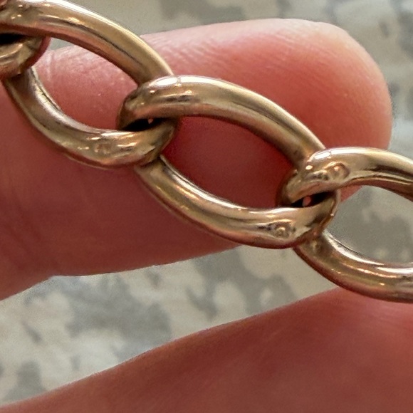 Antique 9ct Rose Gold Albert Watch Chain – Fully Hallmarked – 26g – 15.25” - Picture 6 of 8